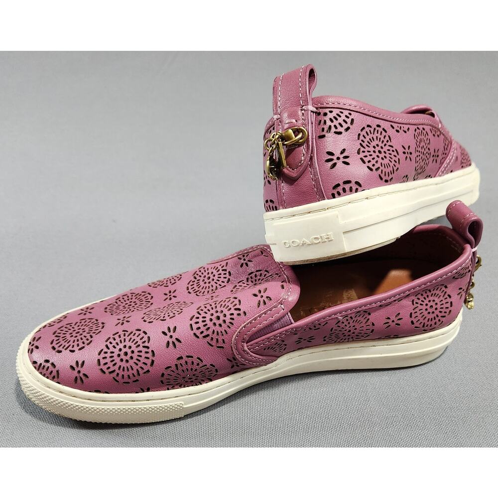 Coach slip on sneakers 11 inches long = size 10 no tag classic beachy luxury - Picture 1 of 10